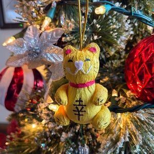 World Market Paper Mache Cat Ornament